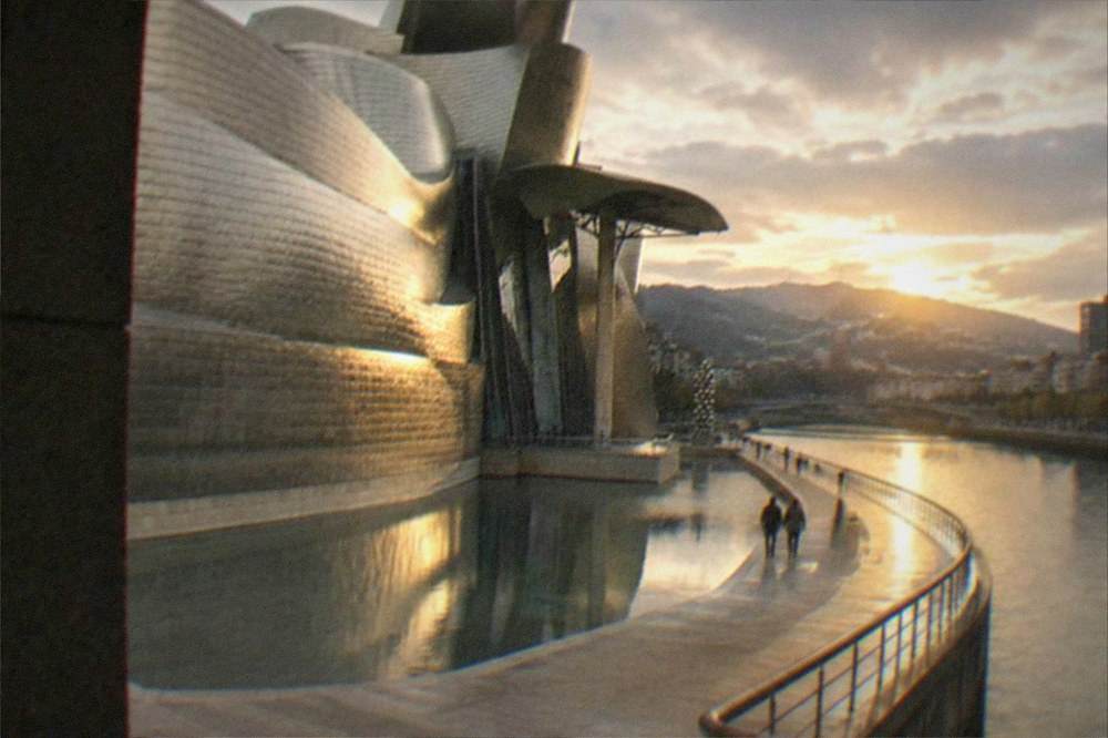 The riverside promenade in Abandoibarra with the Guggenheim Museum ahead