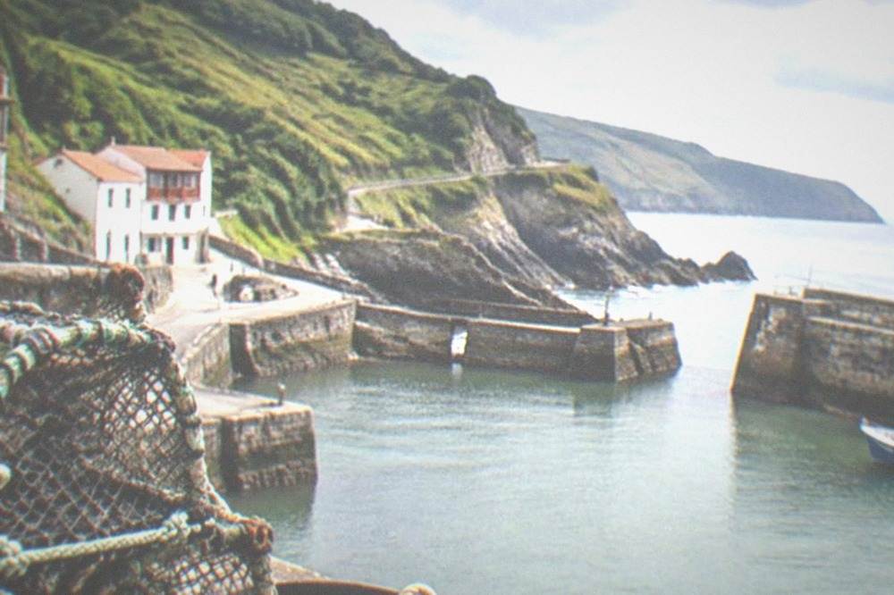 Winding coast road with views of headlands and the open sea