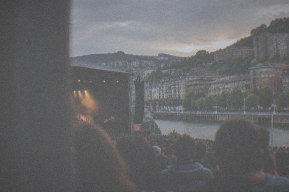 Crowds watching an outdoor concert in Bilbao during the Aste Nagusia festival