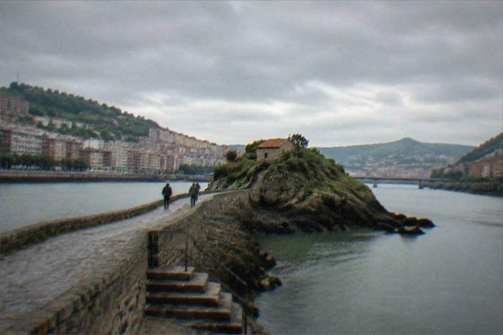The stone causeway and steps leading to the Gaztelugatxe hermitage on the Basque coast