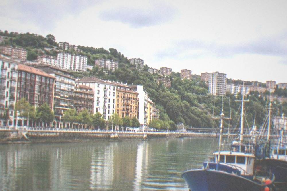 Fishing boats moored in the harbour at Bermeo on the Basque coast