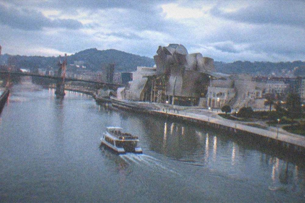 Evening light on the Nervion estuary with the Guggenheim Museum in the background